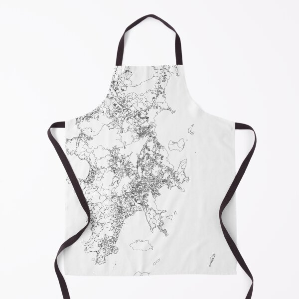 Item preview, Phuket White Map designed and sold by multiplicitymap.