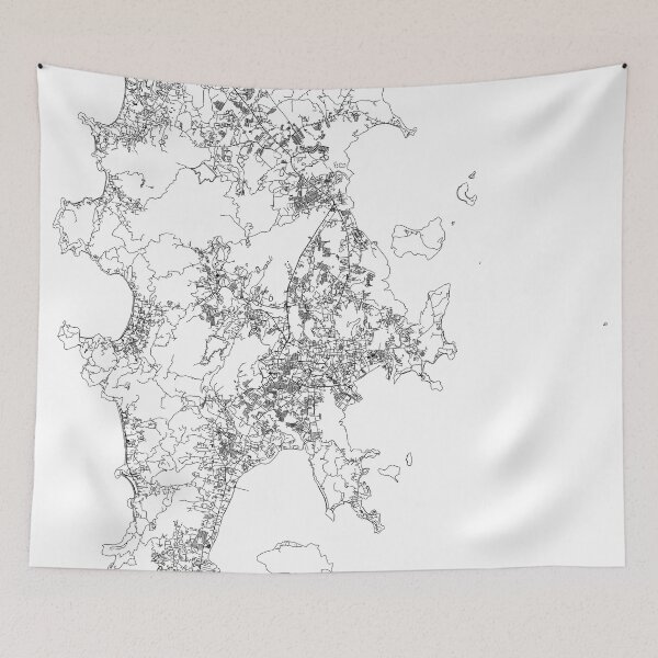 Item preview, Phuket White Map designed and sold by multiplicitymap.