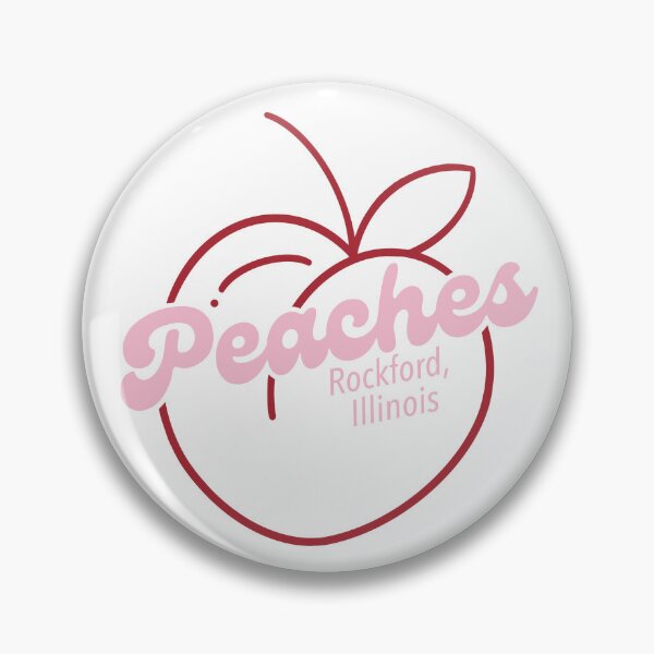 Item preview, Peaches - Rockford, Illinois (Pink/ Red) designed and sold by autumnologyart.