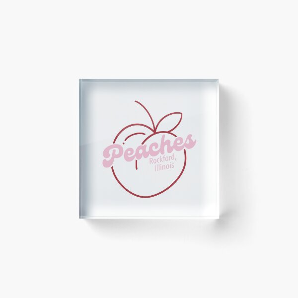 Item preview, Peaches - Rockford, Illinois (Pink/ Red) designed and sold by autumnologyart.