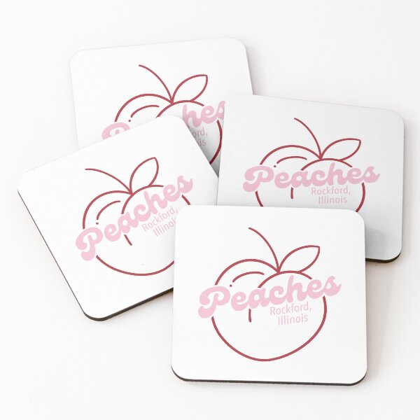 Item preview, Peaches - Rockford, Illinois (Pink/ Red) designed and sold by autumnologyart.