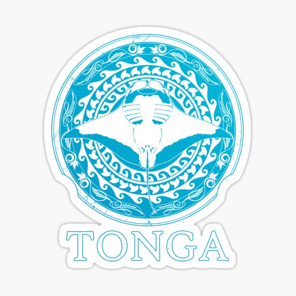 Vista previa del artículo con la obra «mantarraya de tonga», diseñado y vendido por NicGrayGraphic.