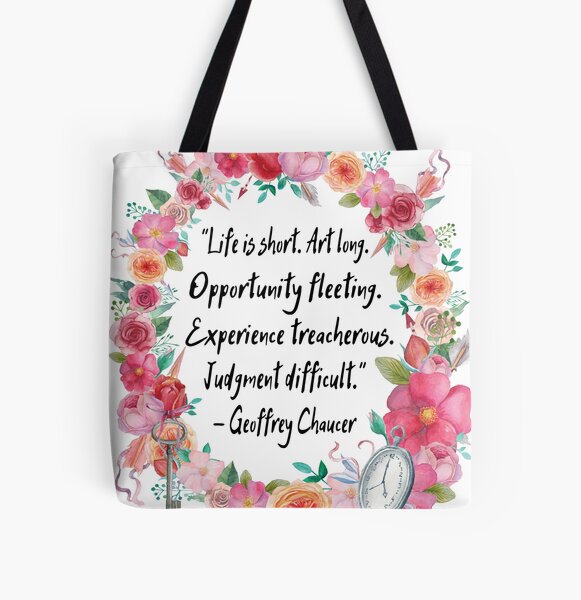 Life is Short All Over Print Tote Bag