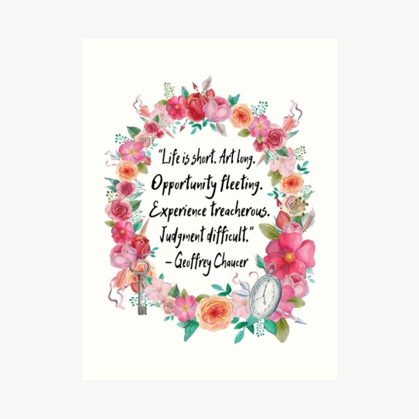 Life is Short Art Print