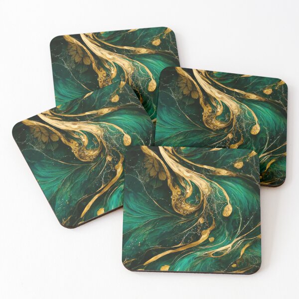 Item preview, Forest Green and gold designed and sold by SteamedSashimi.