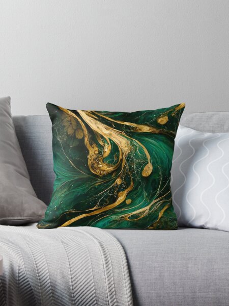 Black and gold accent pillows best sale