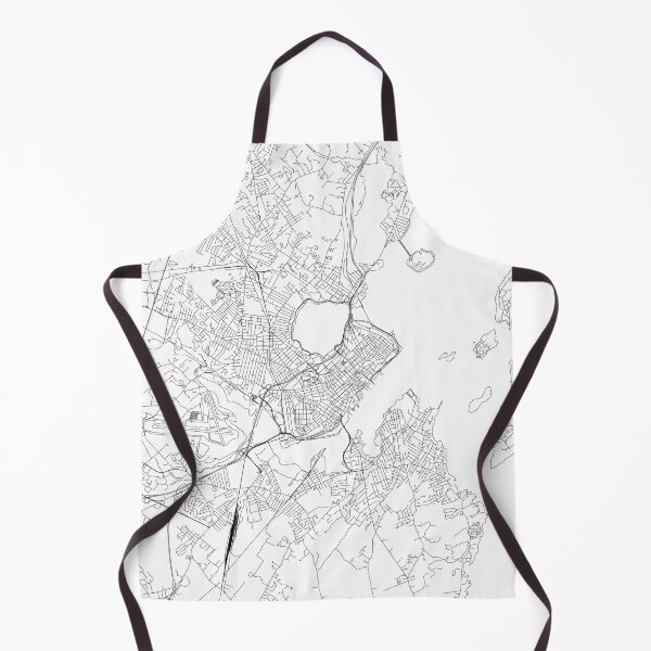 Item preview, Portland Maine White Map designed and sold by multiplicitymap.