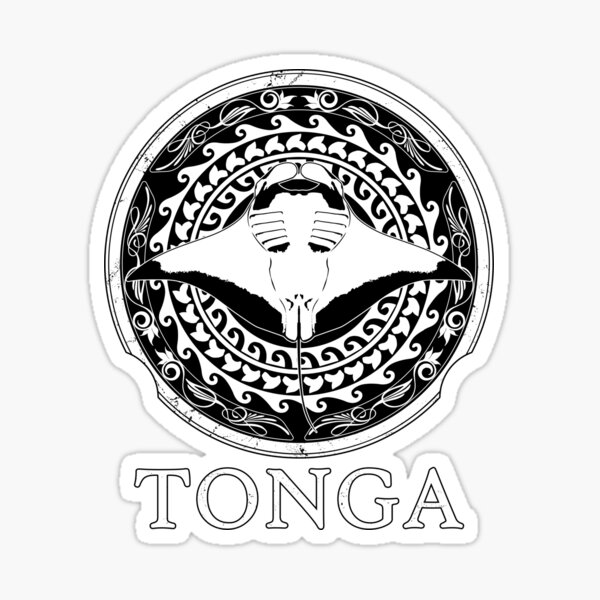 Vista previa del artículo con la obra «mantarraya de tonga», diseñado y vendido por NicGrayGraphic.