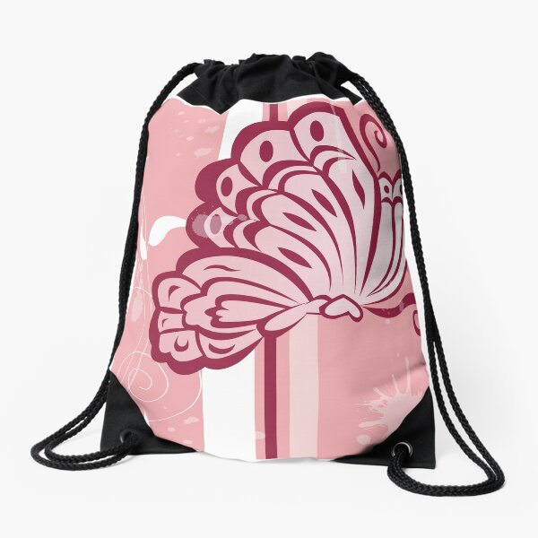 Butterfly Drawstring Bag