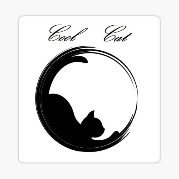 Black Cat Silhouette Sticker For Sale By Artbarbi Redbubble 2122