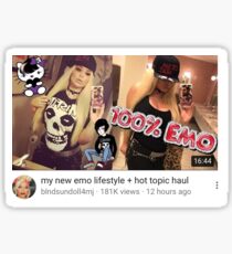 new emo lifestyle Sticker