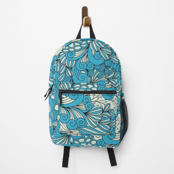 Item preview, Pacific Blue & Mint Cream Floral Pattern designed and sold by nabanacrafters.