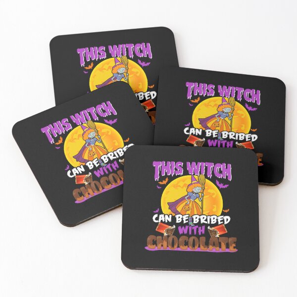 Item preview, This Witch Can Be Bribed With Chocolate Halloween Custome Long Sleeve T-Shirt designed and sold by AppenzellerBal.