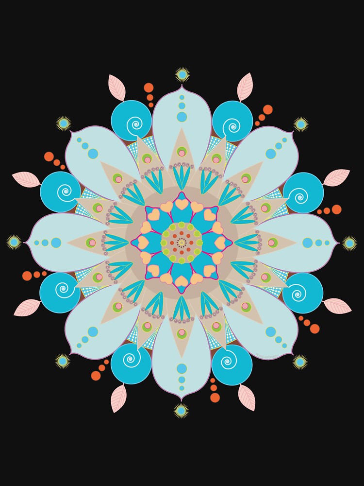« Mandala fleur, "Mer & sable" » par RosaLeeDesign