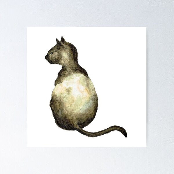 Item preview, Siamese cat designed and sold by zibziby.