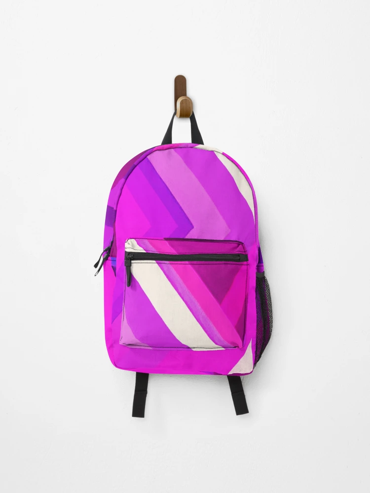 Thumbnail 1 of 3, Backpack, Pink Angles designed and sold by TiltedCode.
