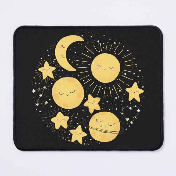 Item preview, Cute cartoon sun, moon, planets and stars designed and sold by DarianaArt.