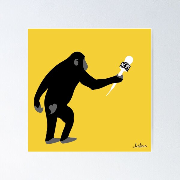 Poster et affiche - Banksy: Monkey with Banana [Poster]