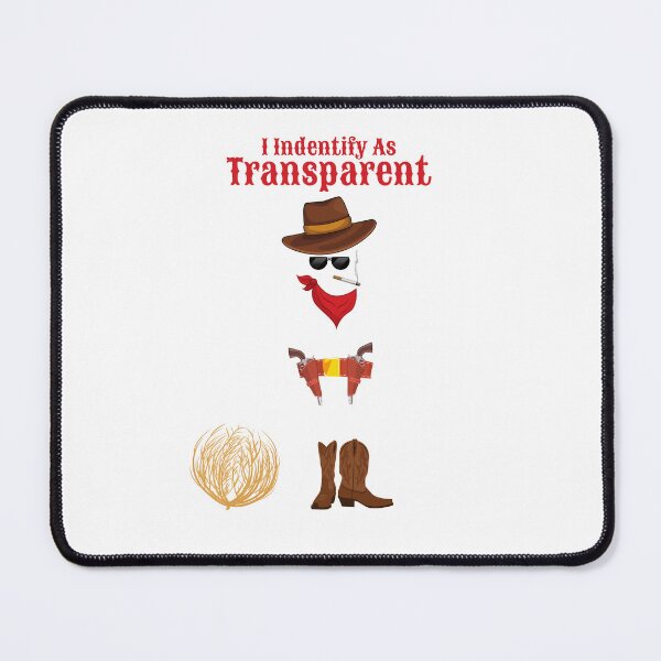 Item preview, Funny Halloween Ghost Cowboy I Identify As Transparent designed and sold by podguy.