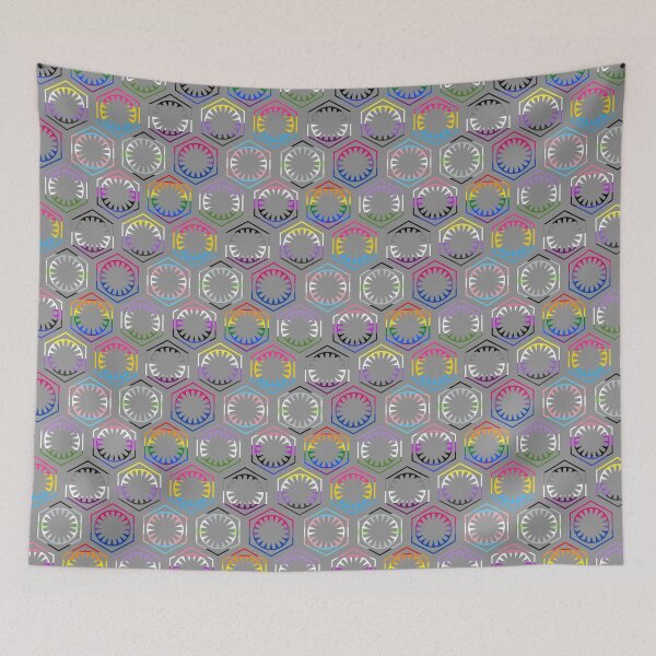 Item preview, LGBT First Order Hive (Repeating - Gray) designed and sold by DarthAstris.