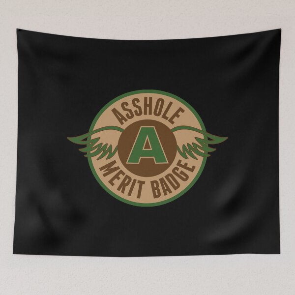 Item preview, Asshole Merit Badge designed and sold by Aynienak031.