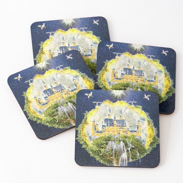 Item preview, Heaven on Earth Citrine Yellow Crystal Castle in the Sky in Space designed and sold by Siela.