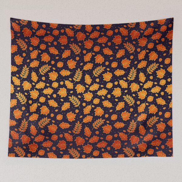 Item preview, Seamless Ombre Fall Leaves (Purple Background) designed and sold by JadeRyder.