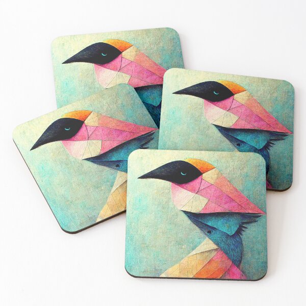 Item preview, Textured geometric bird I designed and sold by Mezma.