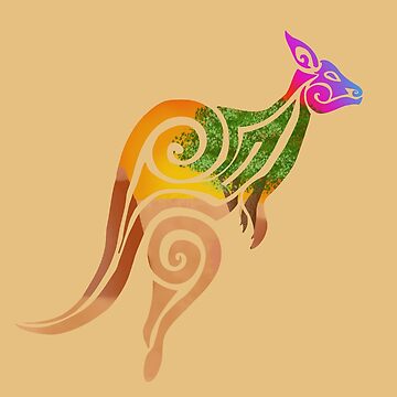 A tribal kangaroo tattoo set Stock Vector | Adobe Stock