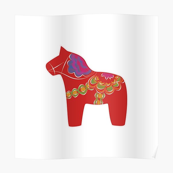 Red horsy Poster