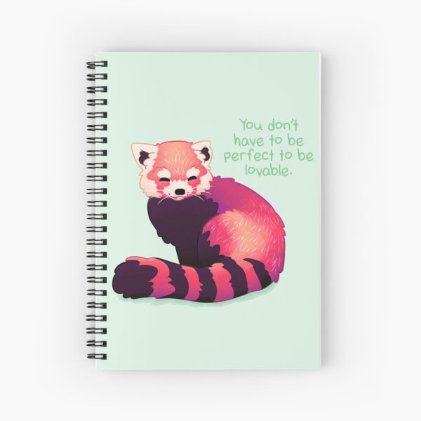 Aperçu de l'œuvre "Vous ne devez pas être parfait pour être aimable" Red Panda créée et vendue par thelatestkate.