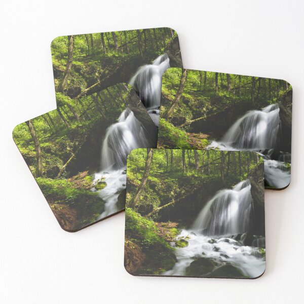 Item preview, Magical waterfall in enchanting green forest designed and sold by Patrik Lovrin.