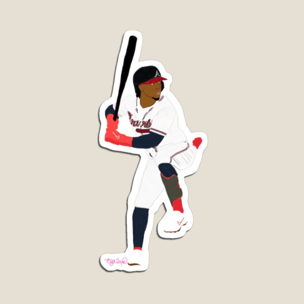 Ozzie Albies Jersey Magnet for Sale by cbaunoch