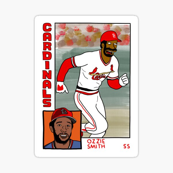 Ozzie Smith Springfield Homer At The Bat Backflip Sticker for