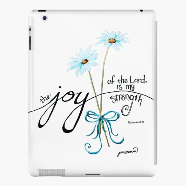 The Joy of the Lord is my Strength outline by Jan Marvin iPad Snap Case