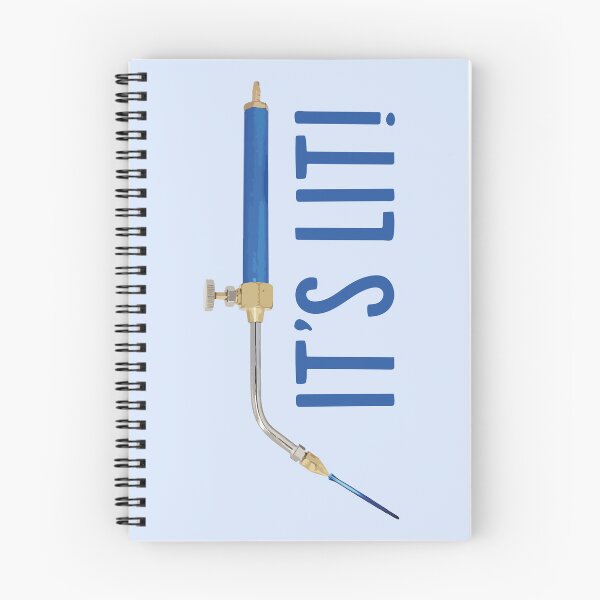 Item preview, It's lit! blue jewelry torch soldering tools metalsmith humor meme t-shirt designed and sold by MetalicBabe.