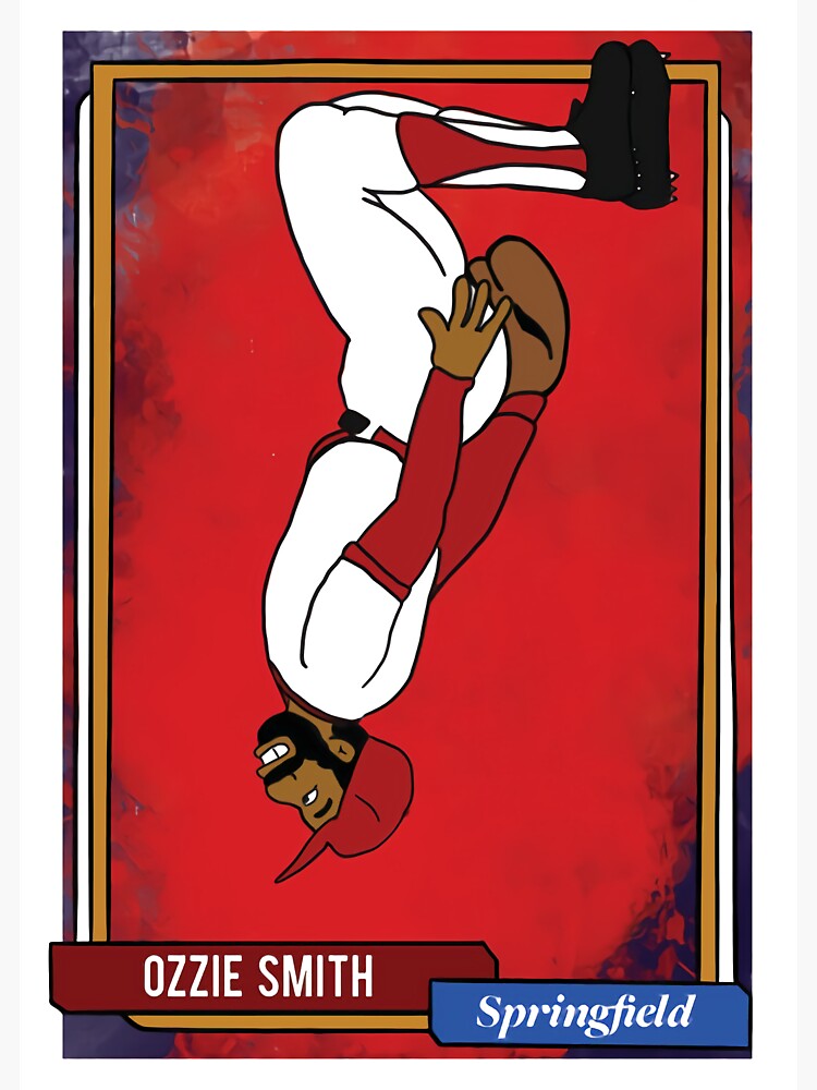 Ozzie Smith Springfield Homer At The Bat Backflip Sticker for Sale by  JosephThompdop