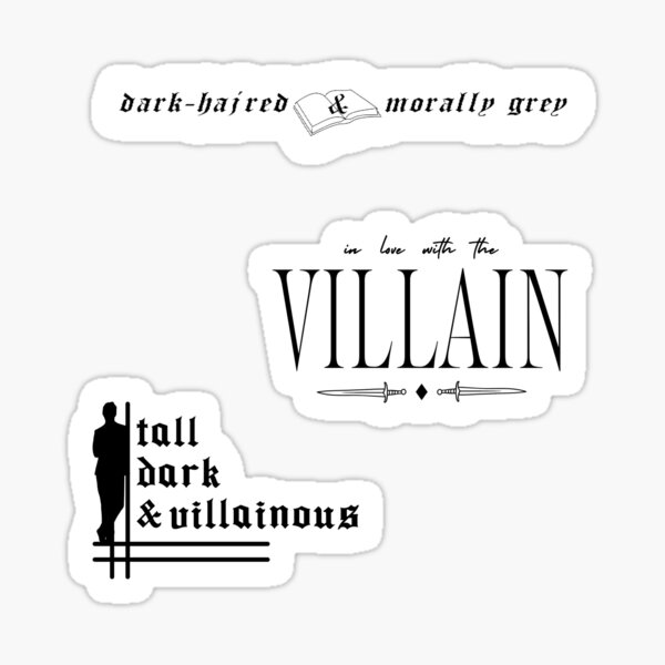 Sucker for Villains Sticker / Bookish Sticker / Bookish Merch