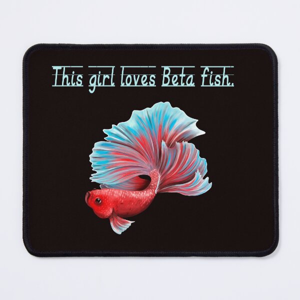 Artikelvorschau, Dieses Mädchen liebt Beta-Fische (rot) Beta-Fische entworfen und verkauft von Zandrasart.
