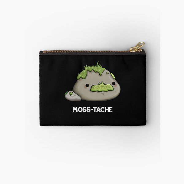 Item preview, Moss-tache Funny Moustache Puns (Dark BG) designed and sold by punnybone.