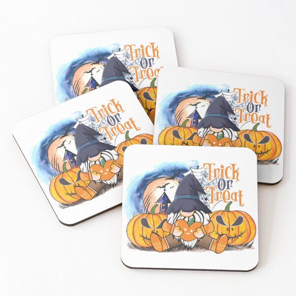 Item preview, Trick or Treat Gnome Halloween Scene designed and sold by Jessi-Sketches.