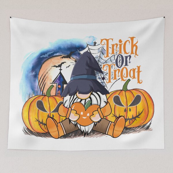 Item preview, Trick or Treat Gnome Halloween Scene designed and sold by Jessi-Sketches.