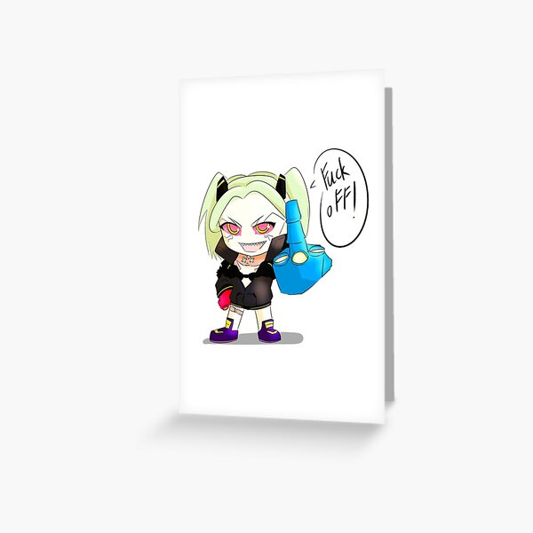 Cyberpunk Edgerunners - Rebecca  Greeting Card for Sale by The