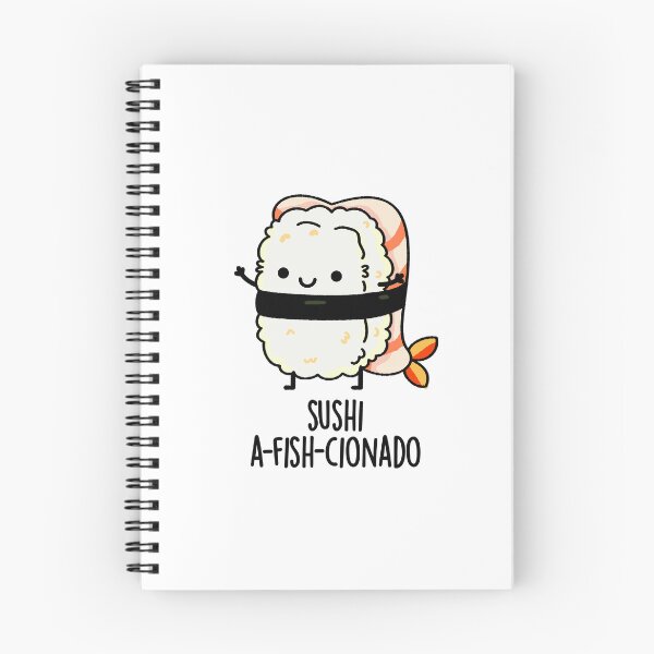 Item preview, Sushi A-fish-Cionado Funny Fish Puns  designed and sold by punnybone.