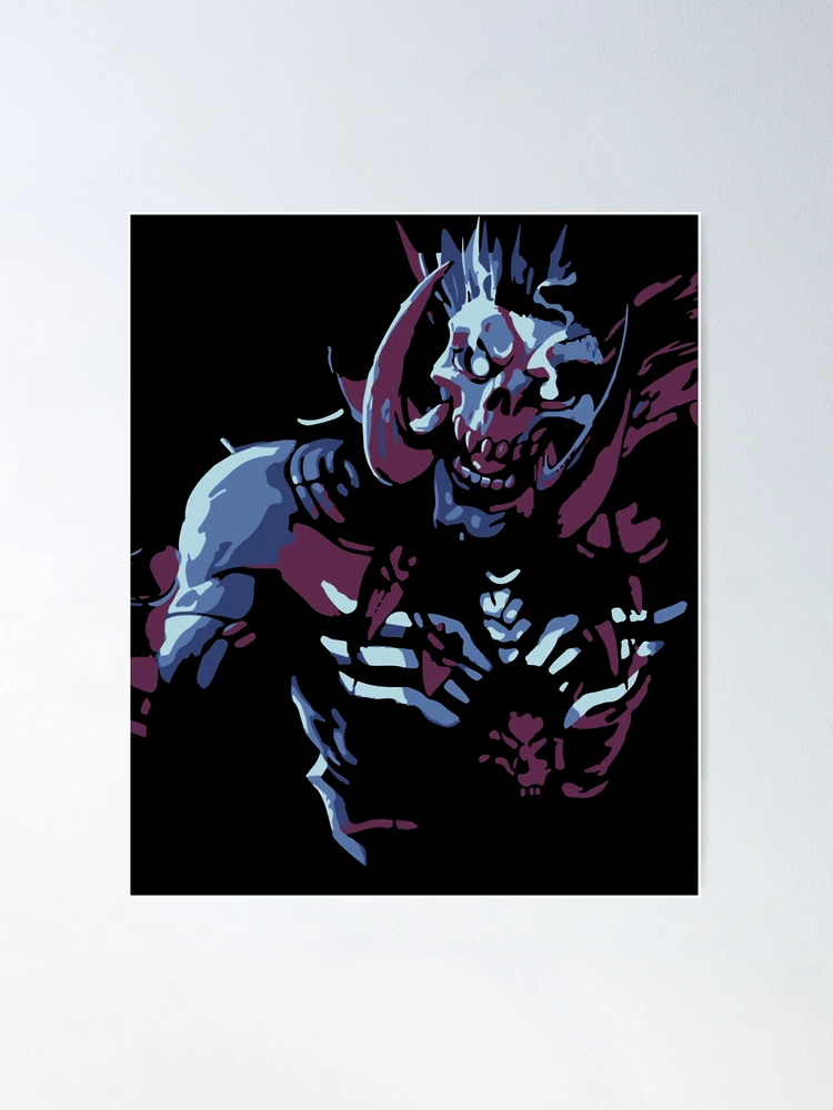 Sticker face shao kahn Poster for Sale by RandyMorales