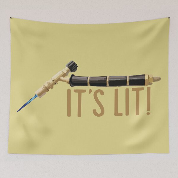 Item preview, It's lit! jewelry torch soldering tools metalsmith humor meme t-shirt designed and sold by MetalicBabe.