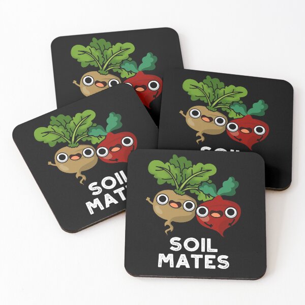 Item preview, Soil Mates Funny Beet Puns (Dark BG) designed and sold by punnybone.