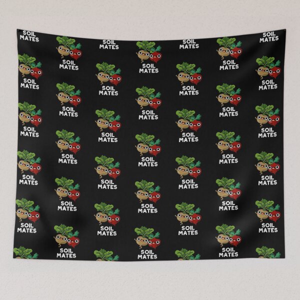 Item preview, Soil Mates Funny Beet Puns (Dark BG) designed and sold by punnybone.