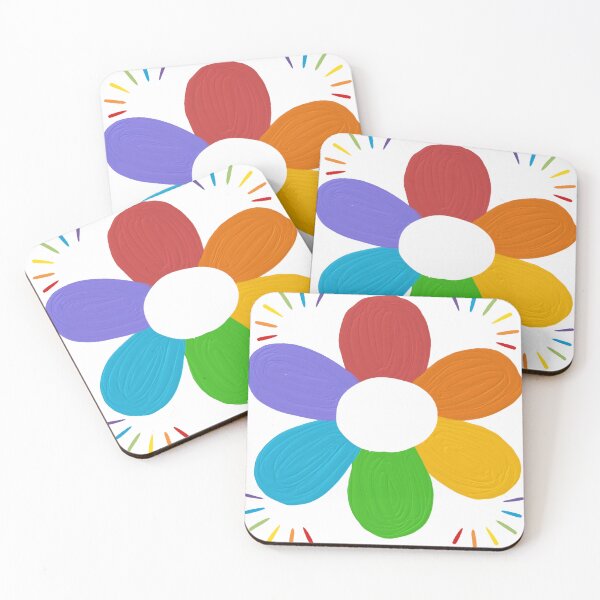 Item preview, Rainbow big flower designed and sold by Sasidenidesign.