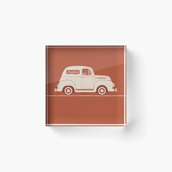 Item preview, Vintage Donut Truck – 1951 Ford F1 Panel designed and sold by Bastiano's Nerdiverse.